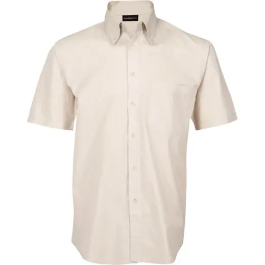 Stone Brushed Cotton Twill Lounge Short Sleeve Mens